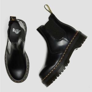 Smooth Leather Doc Martin Platform Chelsea Boots 2976